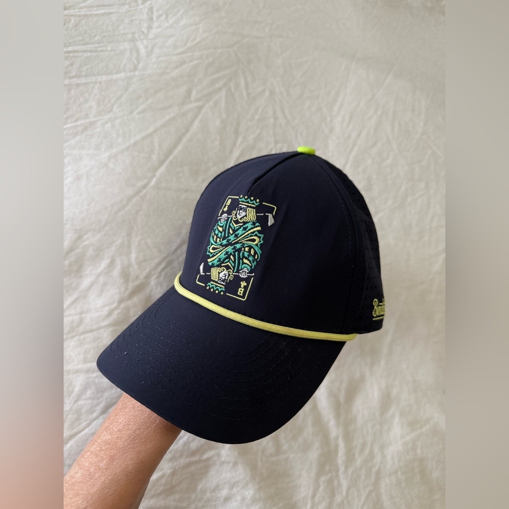BirdieBoss | One Size | Black High Roller Hat | Golf Casual Outdoors
